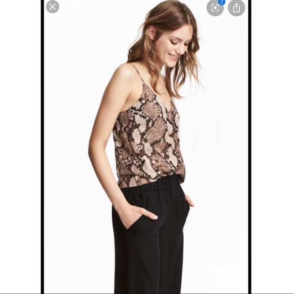 Snakeskin Patterned Cami - Picture 2 of 7